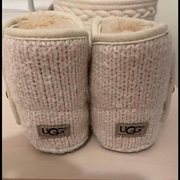 UGG cream knit booties - Picture 4 of 6